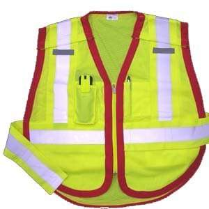  Public Work Safety Vest, ANSI/ISEA 207 2006 & 107 2004, Color Blue 