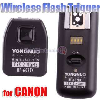 RF 602 2.4GHz Wireless Remote Flash Trigger for CANON  
