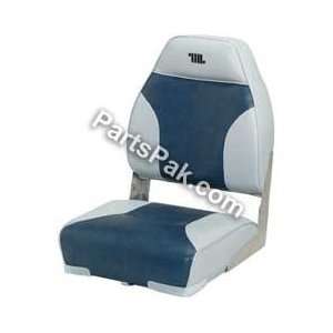  Wise Seats 8WD588PLS672 HIGHBACK SEAT GREY/TEAL HIGH BACK BOAT SEAT 