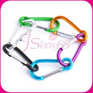   pcs brand new carabiners of assorted colors the carabiner features a