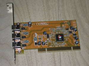 SIIG 1394 3 Port Firewire PCI Card Adapter NN 400P33  