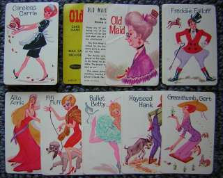   70s OLD MAID CARD GAME Whitman COMPLETE 45 Cards # 449229  