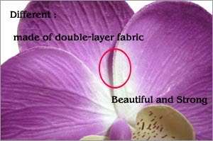 5X Purple Phalaenopsis Silk Flower heads Artificial Phal Orchids Lot 