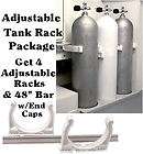 scuba tank rack adjustable boat storage roll controll max rax