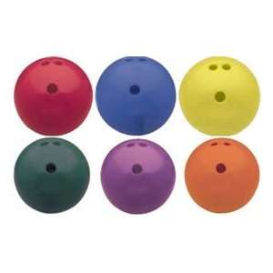    Set of Six 3 lb. Rubberized Bowling Balls