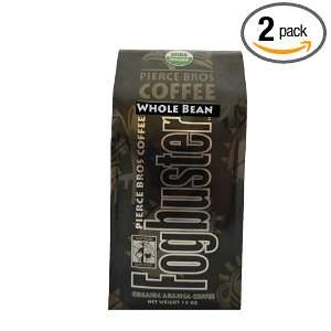 Pierce Brothers Organic Fogbuster Ground Coffee, 12 Ounce Bags (Pack 