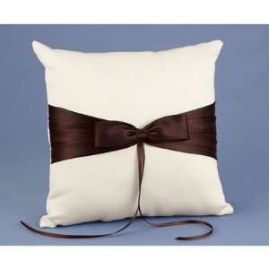  Mocha Brown Radiance Ring Pillow 