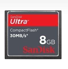 SanDisk CF Ultra 8GB 8G Compact Flash Memory Card 30M  
