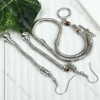 1Set OT Toggle Clasp Snake Chain Bracelet Hook Earring  