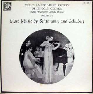 WADSWORTH more music by schumann & schubert LP mint   
