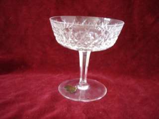WATERFORD ALANA CLARET TALL SHERBET CHAMPAGNE GLASSES  