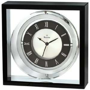  Orion Crystal Case 5 1/4 Square Bulova Executive Clock 