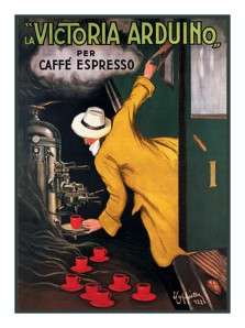 Leonetto Cappiello Coffee Poster Counted Cross Stitch Chart  