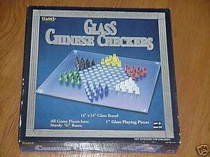 Multi Color 14 Glass Chinese Checker Set *NEW*  