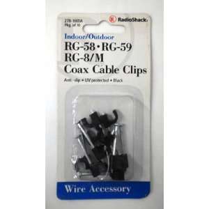   Outdoor Coaxial Cable Clips RG 58 RG 59 RG 8/M 278 1660A Electronics