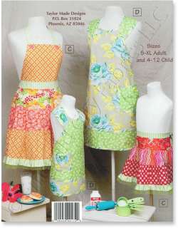 Taylor Made Mother & Daughter Aprons Pattern Book NEW  
