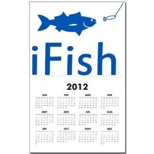  Calendar Print w Current Year iFish Fishing Fisherman 