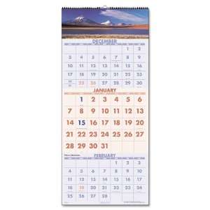  Organizer   Scenic Three Months per Page Reference Wall Calendar 