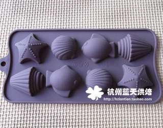   Fish & Shell Cake Chocolate Ice Cookie Mold Mould Pan 212  