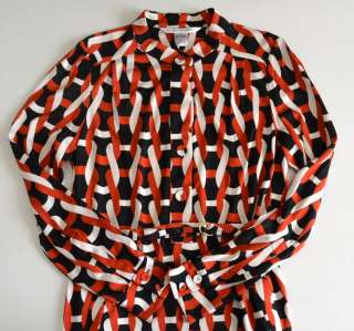 Diane Von Furstenberg DvF Tunisa Dress 10 UK 14 NWT Chain Silk Jersey 