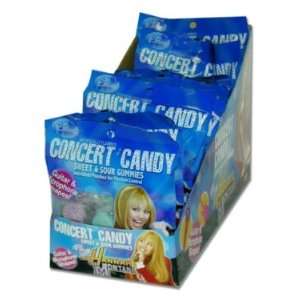 Hannah Montana Concert Candy   Sweet and Sour Gummies, Bags, 12 count 