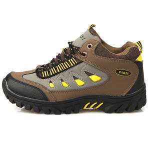 New Mens Boots Mountain Mountaineering Hiking Athletic Shoes Brown 