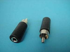   to 1/8 3.5mm Phono Female Coaxial Cable Adapter Connector,79A  