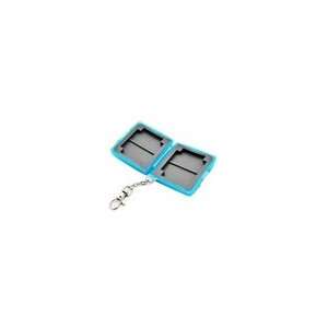 Mini Memory Card Hard Carrying Case with Keychain (Blue) for Viewsonic 