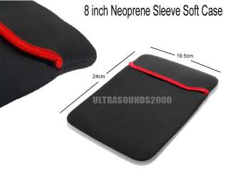 Neoprene Sleeve Case 8 Tablet Coby Kyros 8024 apad C10  