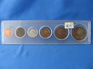 Great Britian Coin Set England half farthing 3 P & more  