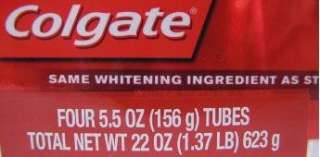 NEW Colgate Optic White Toothpaste Whitening Stain Teeth Fluoride Mint 