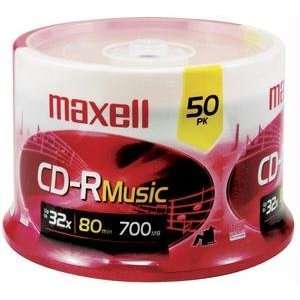  Maxell 625156 32 X WRITE ONCE CD  R FOR MUSIC 50 SPINDLE 