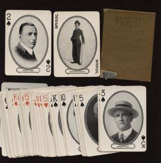 1916 Movie Souvenir Playing Card Complete Set Boxed  