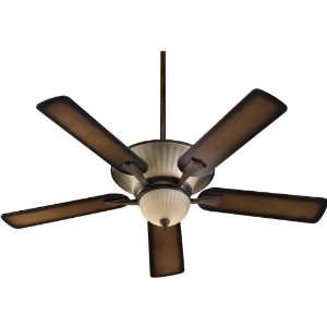  Clayton 52 Ceiling Fan in Pecan with Light Kit