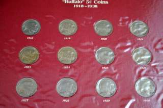 TRIBUTES TO NATIVE AMERICANS   FULL SET OF BUFFALO NICKELS & INDIAN 