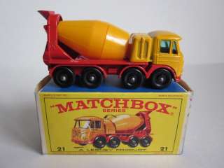 LESNEY #21 FODEN CONCRETE Truck Mixer England Matchbox die cast toy 