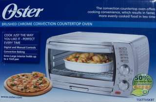 NEW Oster CONVECTION TOASTER OVEN Brushed Chrome  