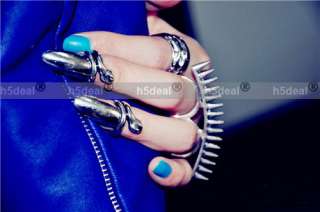  Punk Cool Finger Nail Snake Design Ring Suitable For 