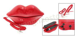 Analog Telephone Red Hot LIPs Novelty Home Corded Phone  