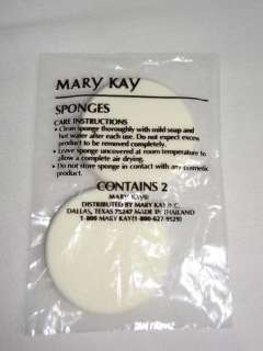   MARY KAY Pack of 2 ~ ROUND SPONGES ~ Cosmetic Makeup Applicators ~ NIP