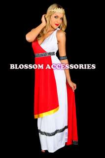   Toga Robe Greek Goddess Fancy Dress Halloween Party Costume  