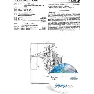  NEW Patent CD for COIN CHECKING MECHANISM 