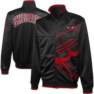  NBA Chicago Bulls Vanguard Full Zip Track Jacket   Black 
