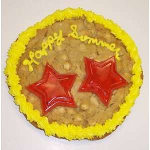 Scotts Cakes 1 lb. Chocolate Chip Cookie Cake with Cherry Star 
