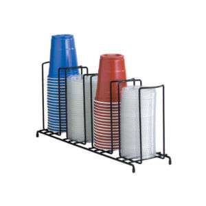 WR Series Wire Cup Organizer  Cups Dispenser 4 Section 845033014668 