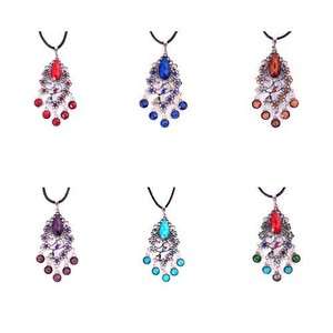   Beautiful Charm Womens Party Crystal Resin Pendant Necklace Jewelry