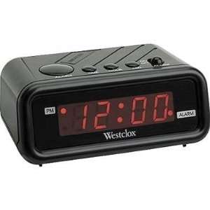  114661 .6 Led Red Alarm Clock (Black) Electronics