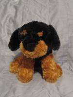Dan Dee Collectors Choice Black & Brown Plush Stuffed Dog Hy Nanjing 