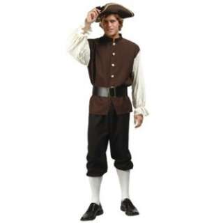 3Pc. Colonial Man Costume Clothing