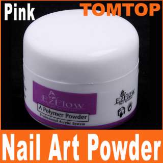 Acrylic Crystal Polymer Powder For Nail Art Pink Gift  